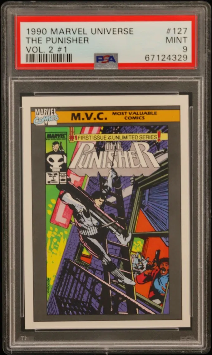 1990 #127 The Punisher PSA 9 Marvel Universe