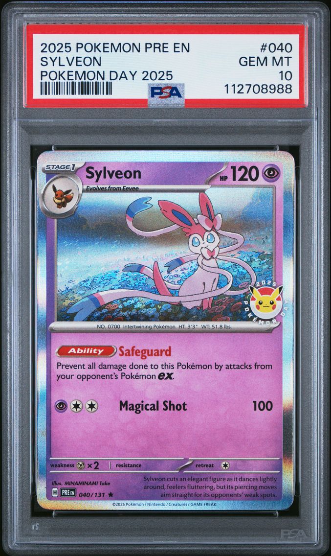 2025 #040 Sylveon PSA 10 Pre EN-Prismatic Evolutions Pokemon