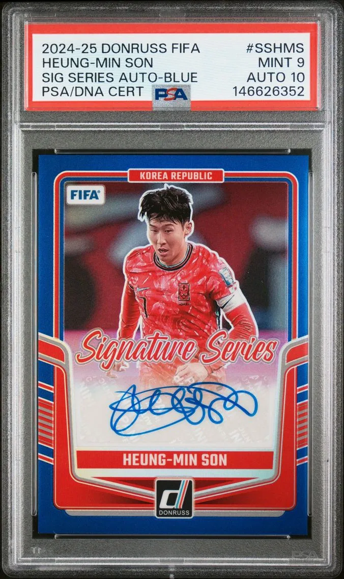 2024 #SSHMS Heung-Min Son PSA 9 Panini Donruss FIFA Signature Series Autographs