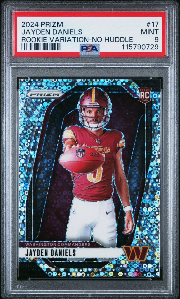 2024 #17 Jayden Daniels PSA 9 Panini Prizm Rookie Variation