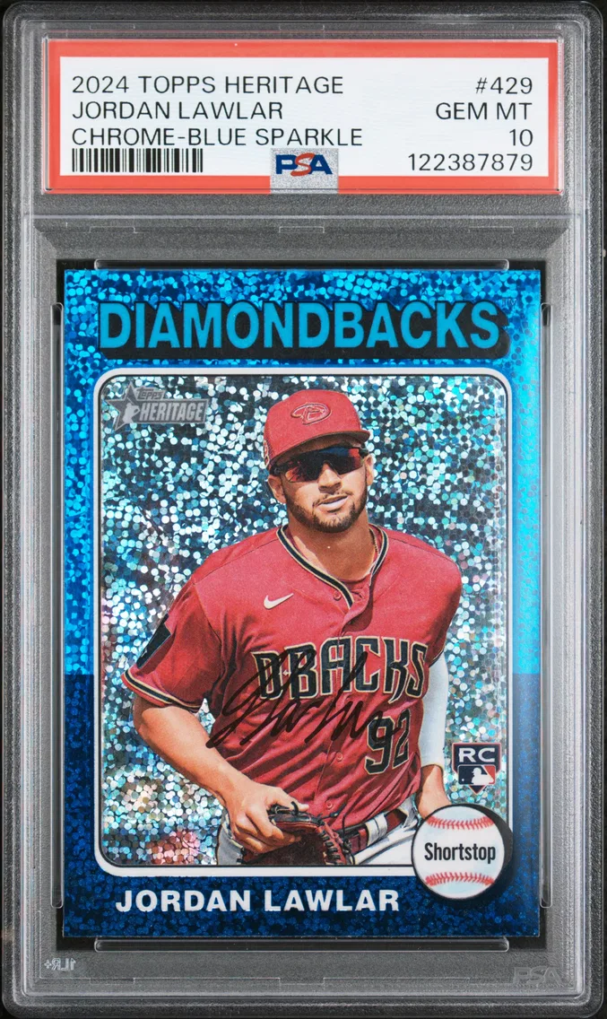 2024 #429 Jordan Lawlar PSA 10 Topps Heritage