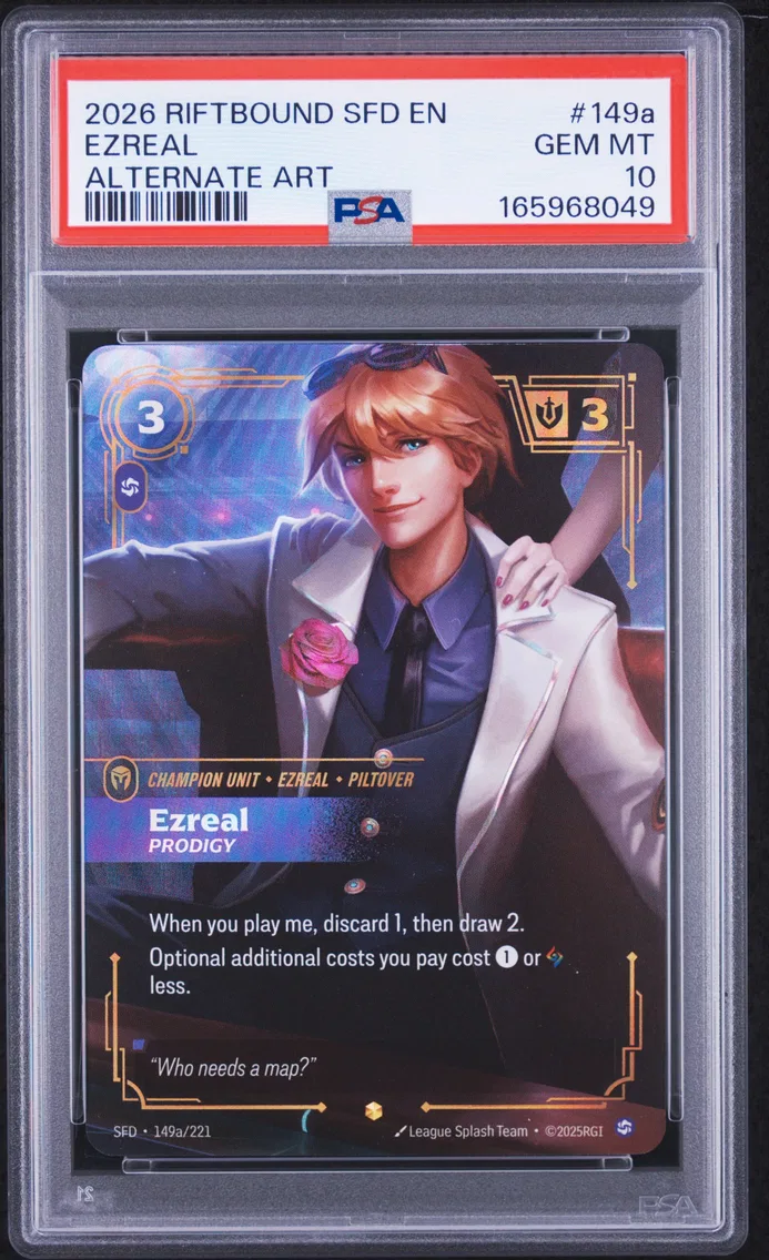 2026 #149a Ezreal - Prodigy PSA 10 Riftbound: League of Legends Sfd-Spiritforged