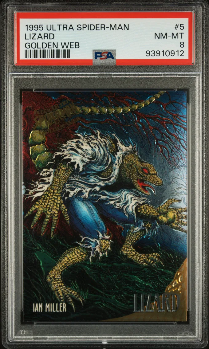 1995 #5 Lizard PSA 8 Ultra Spider-Man Golden Web