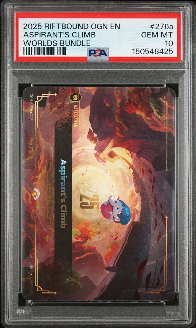 2025 #276a Aspirant's Climb PSA 10 Riftbound: League of Legends Ogn-Origins
