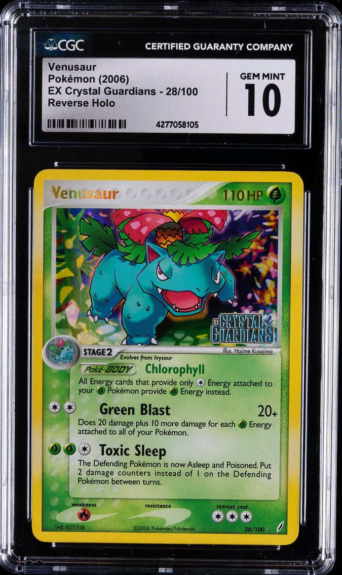 2006 #28 Venusaur CGC 10 Gem Min