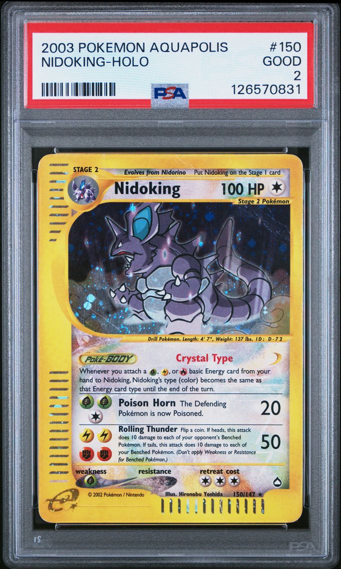 2003 #150 Nidoking-Holo PSA 2 Aq