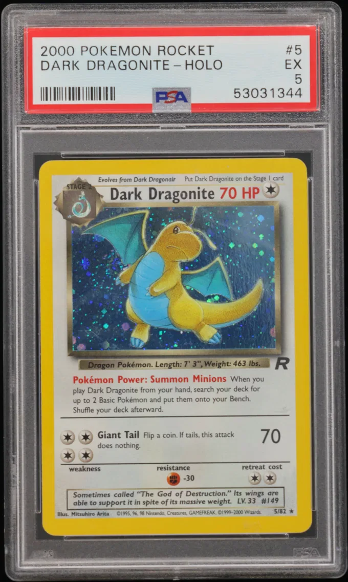 2000 #5 Dark Dragonite-Holo PSA