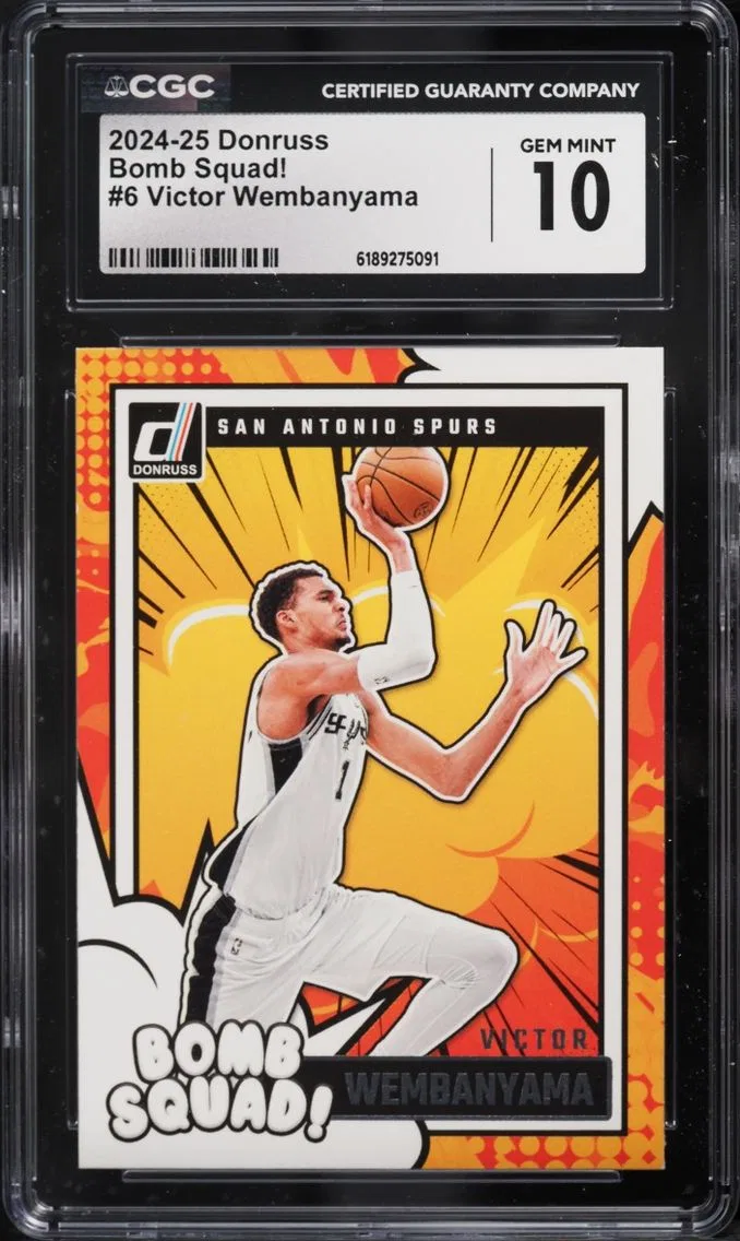 2024 #6 Victor Wembanyama CGC 10 Donruss Bomb Squad