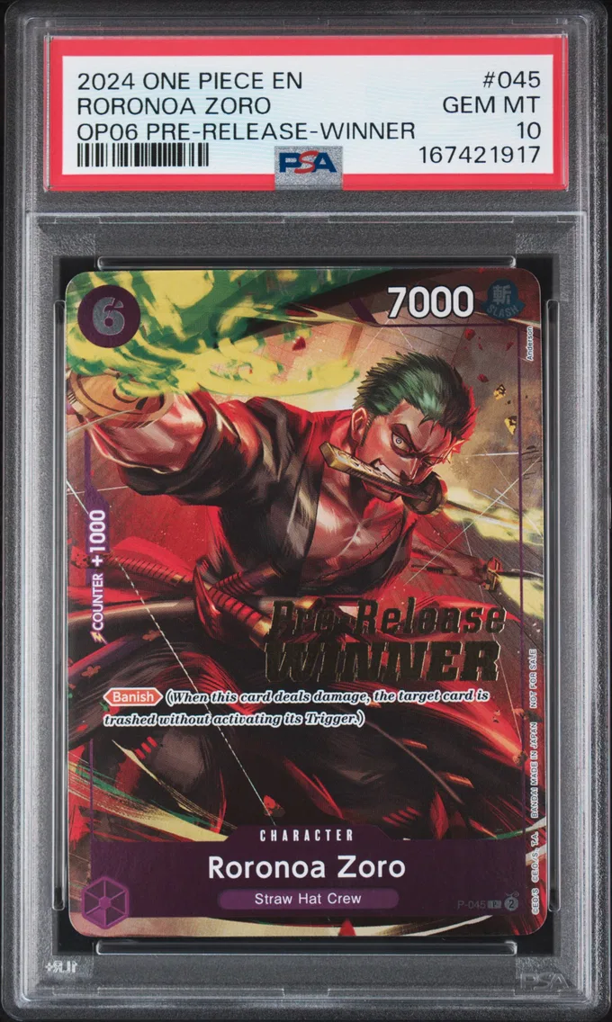 2024 #045 Roronoa Zoro PSA 10 One Piece Promos