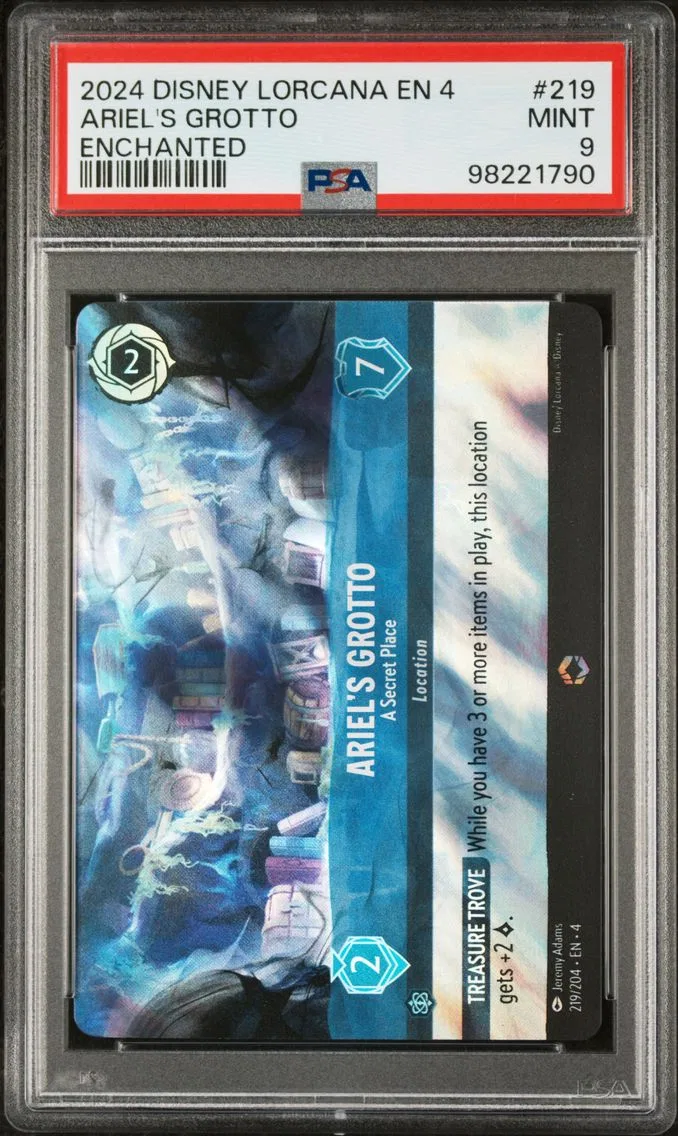 2024 #219 ARIEL'S GROTTO PSA 9 Disney Lorcana EN 4-Ursula's Return