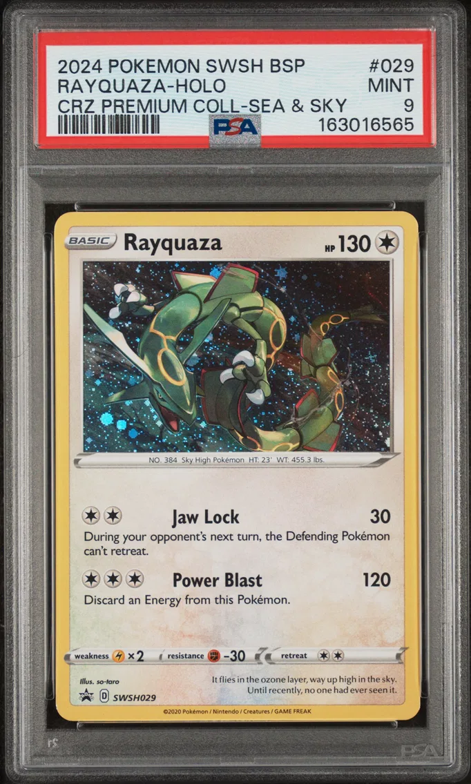 2024 #029 Rayquaza-Holo PSA 9 Swsh Black Star Promo