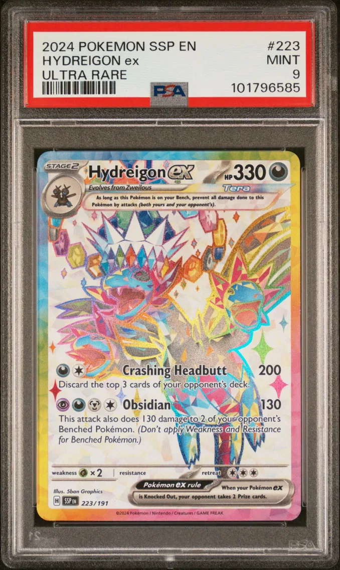 2024 Pokemon Ssp EN-Surging Sparks Hydreigon EX Ssp EN-Surging Sparks #223 PSA 9