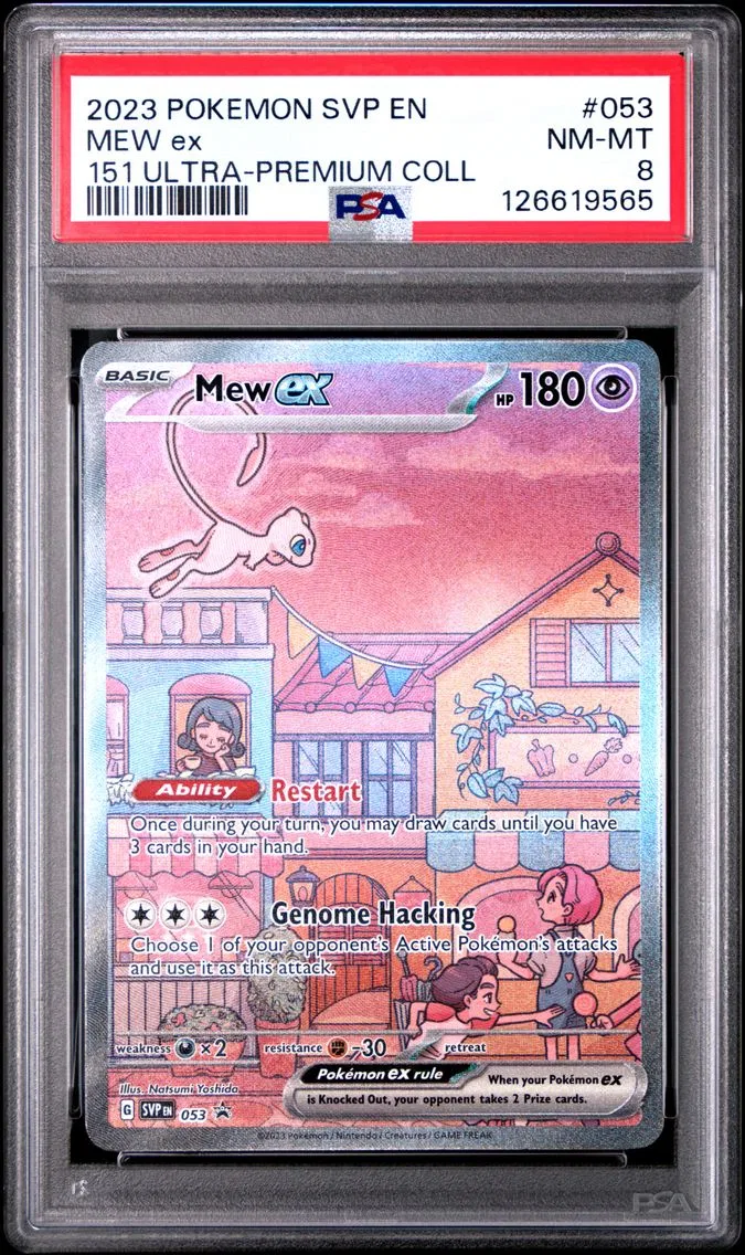 2023 #053 Mew EX PSA 8 Svp EN-SV Black Star Promo Pokemon