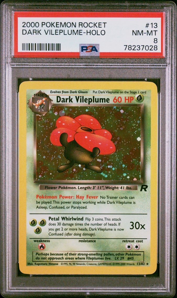 2000 #13 Dark Vileplume-Holo PSA