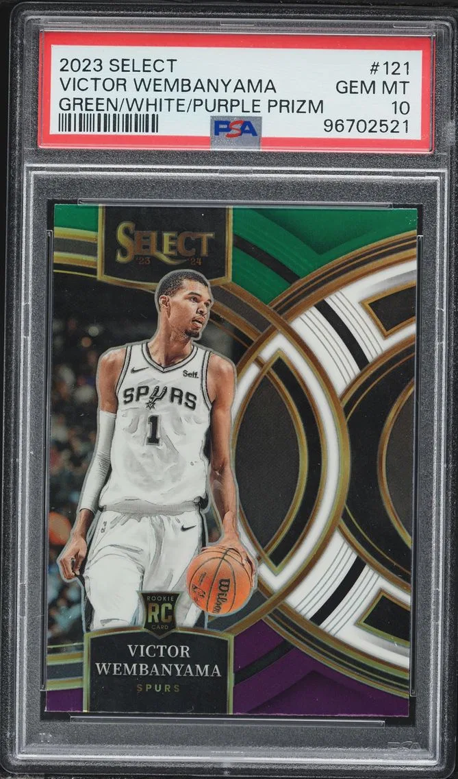 2023 #121 Victor Wembanyama PSA 10 Panini Select Basketball