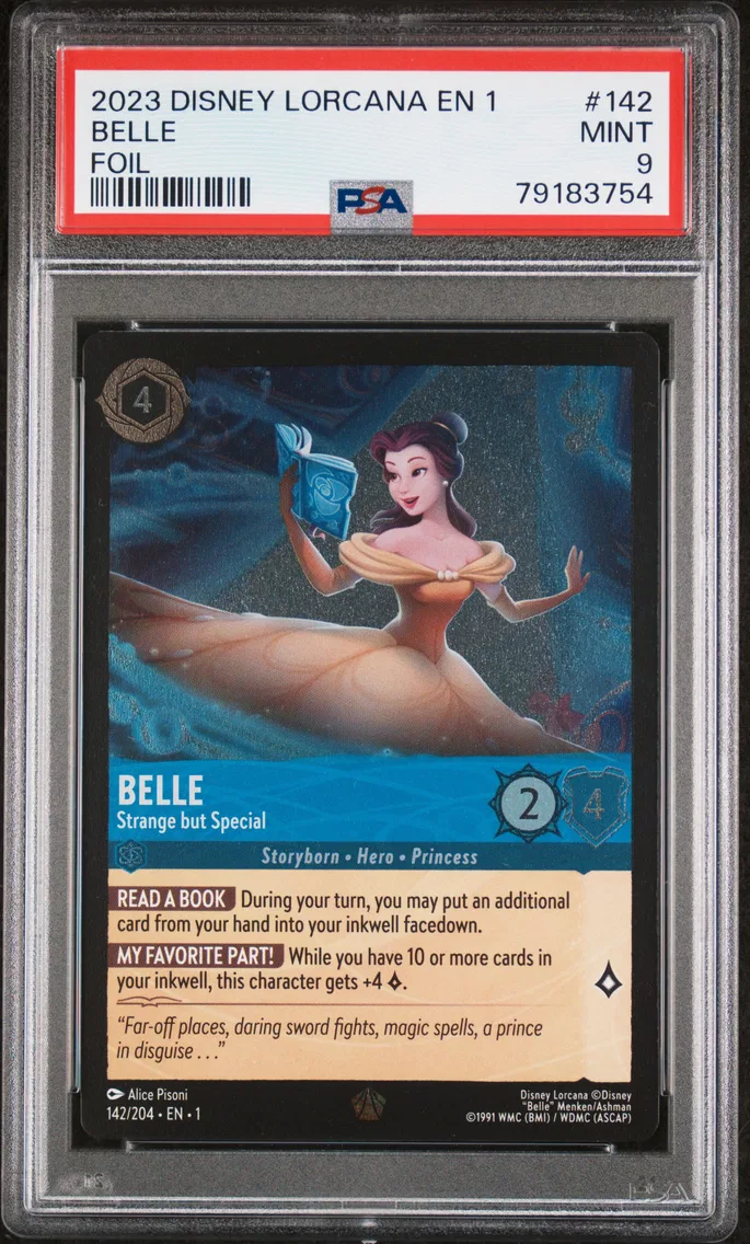 2023 #142 BELLE PSA 9 Disney Lorcana EN 1-the First Chapter