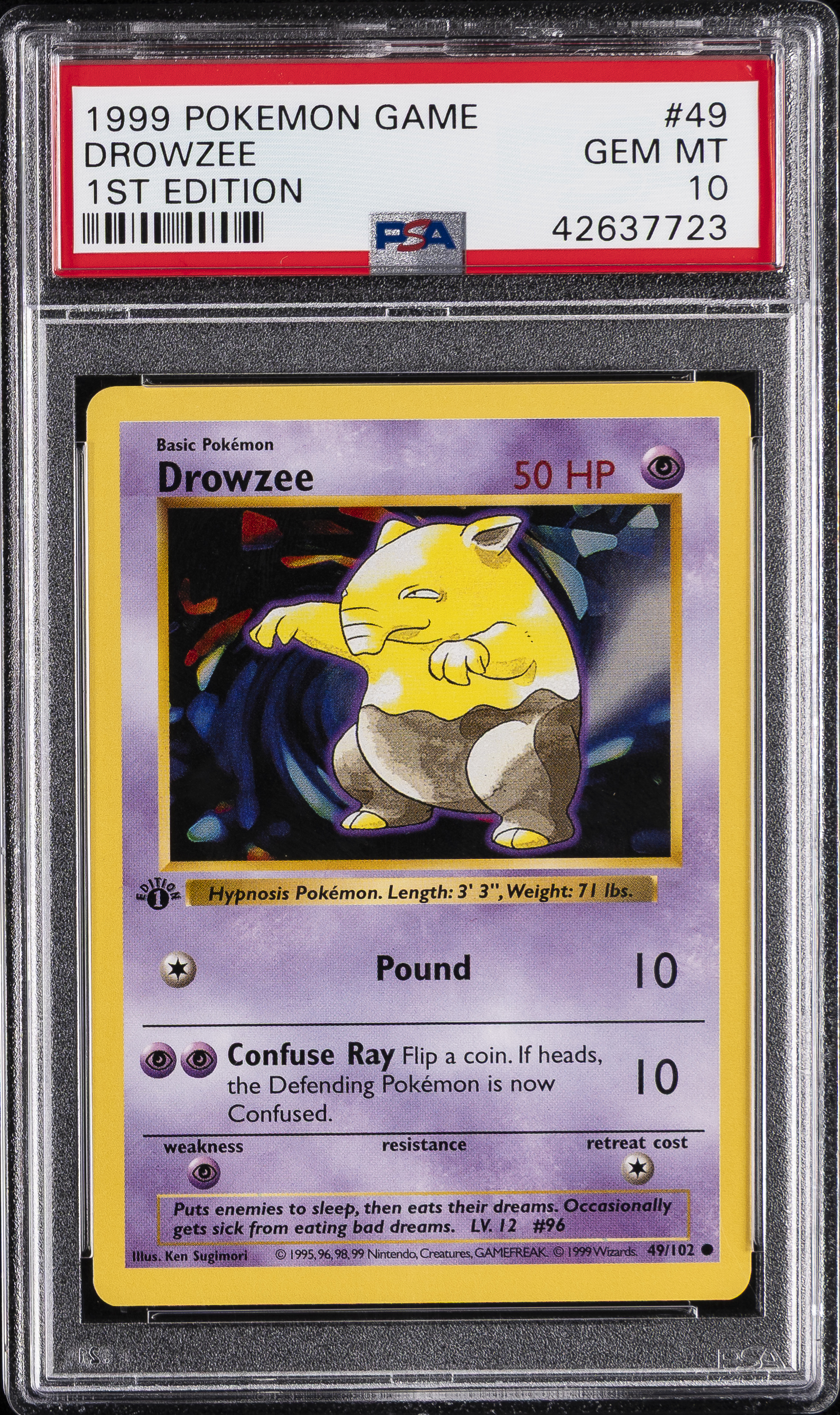 Drowzee 1st Edition
