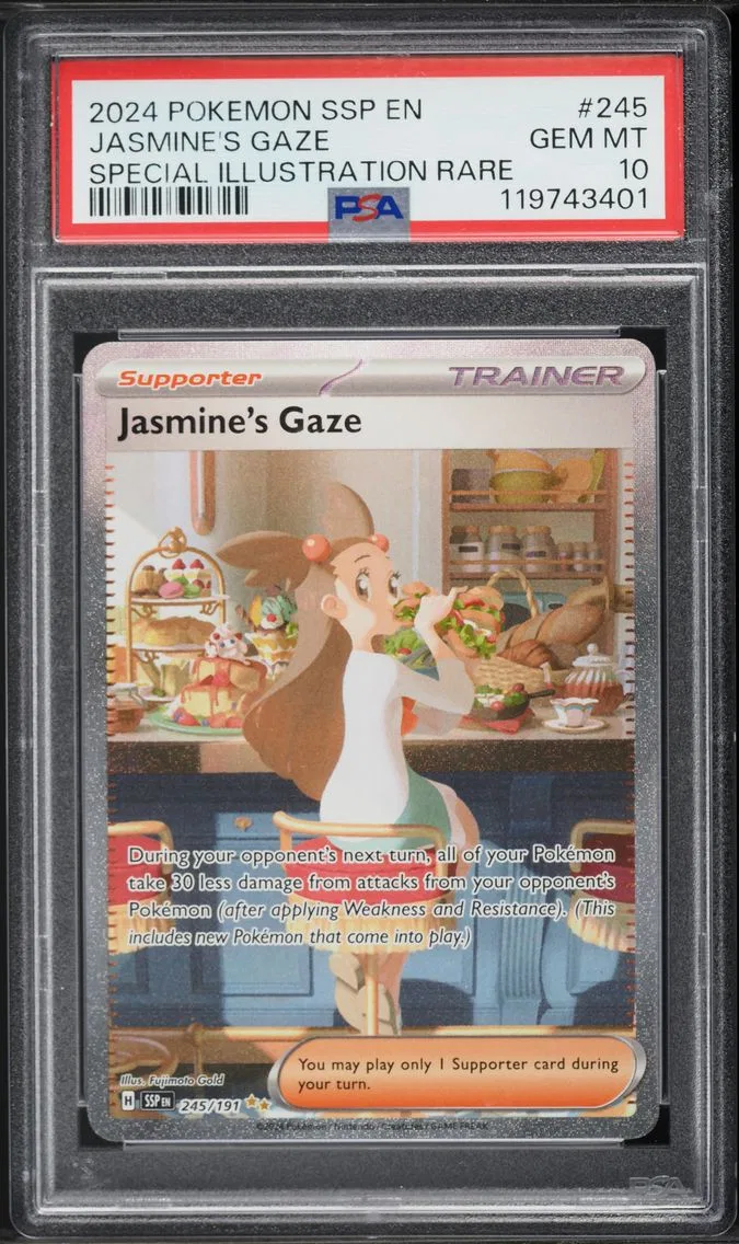 2024 Pokemon Ssp EN-Surging Sparks Jasmine's Gaze Ssp EN-Surging Sparks #245 PSA 10