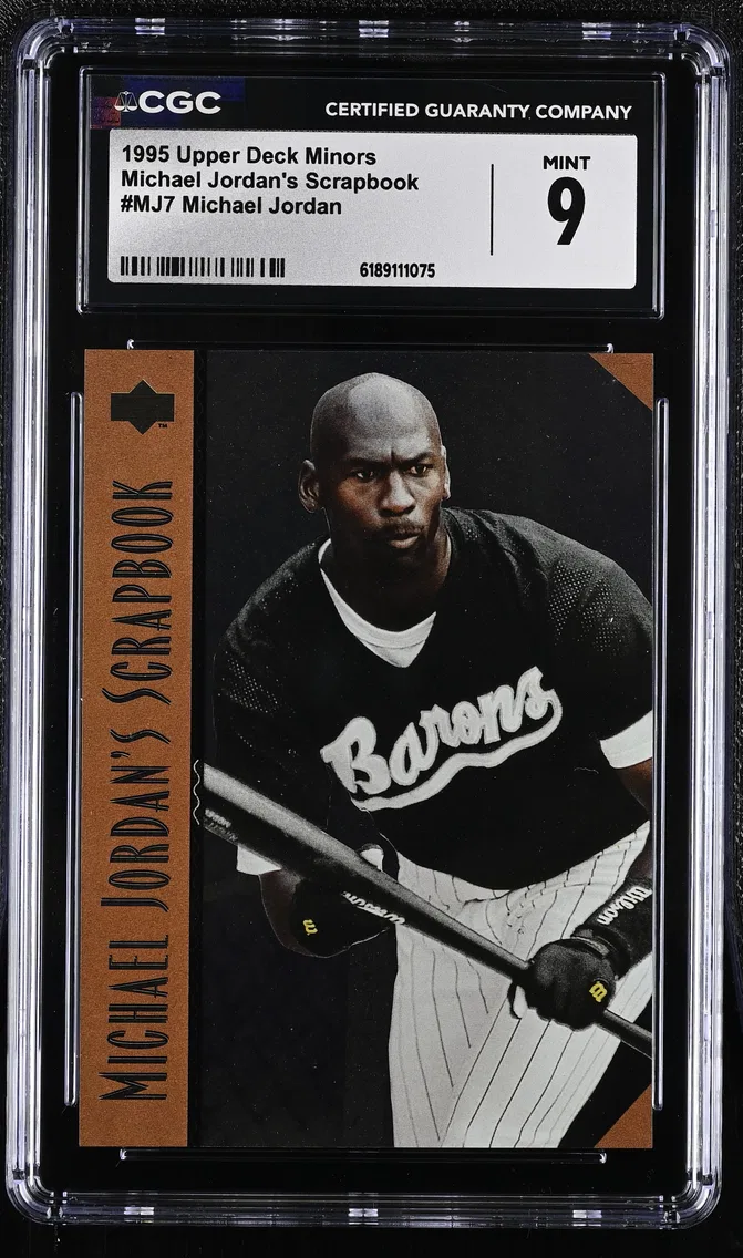 1995 #MJ7 Michael Jordan CGC 9 Upper Deck Minors