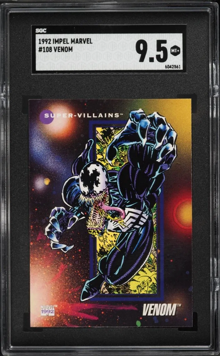 1992 #108 Impel Marvel Venom SGC 9.5 MINT+