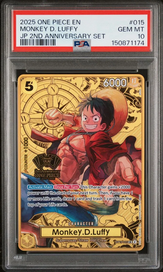 2025 #015 Monkey D. Luffy PSA 10