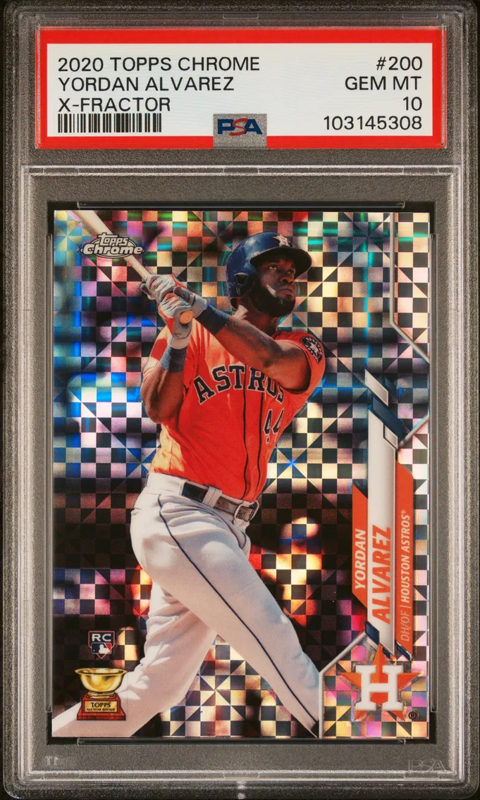2020 #200 Yordan Alvarez PSA 10 Topps Chrome