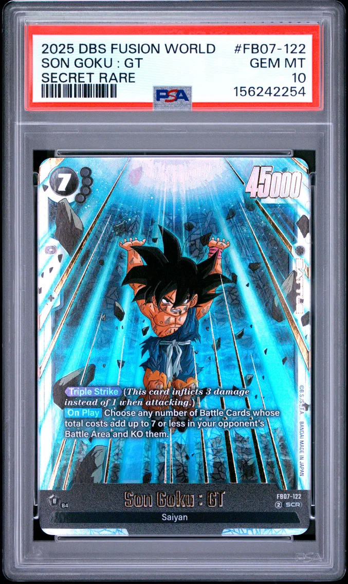 2025 #FB07-122 Son Goku : GT PSA 10 Dragon Ball Super Card Game Fusion World Wish for Shenron