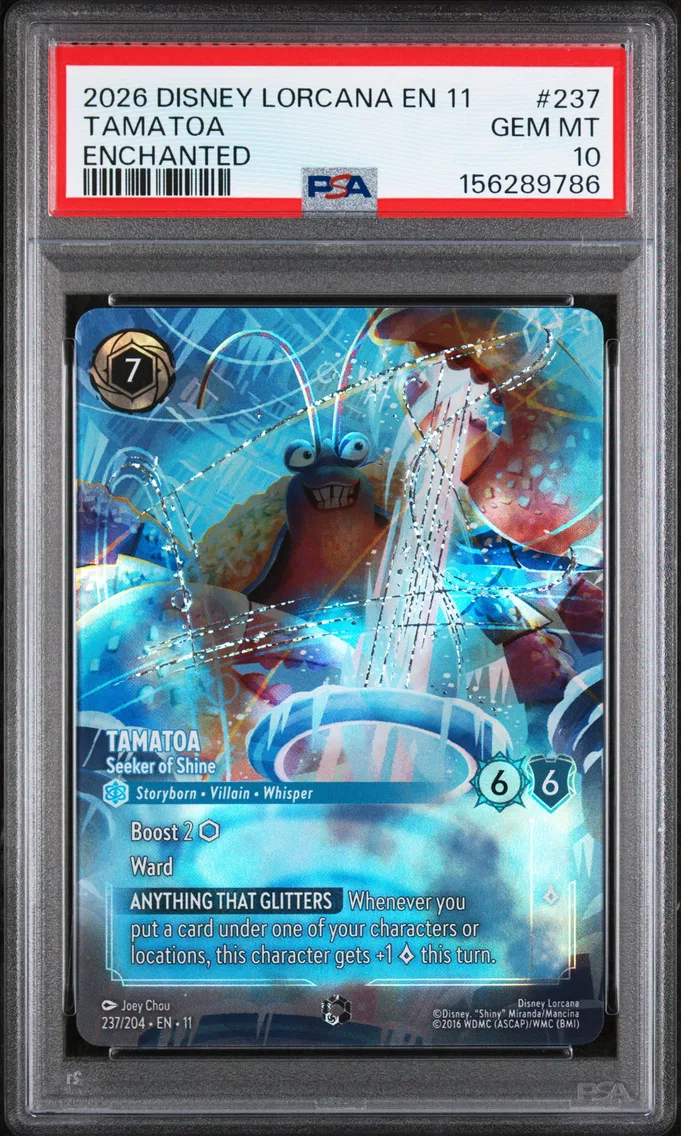 2026 #237 Tamatoa - Seeker of Shine PSA 10 Disney Lorcana EN 11-Winterspell
