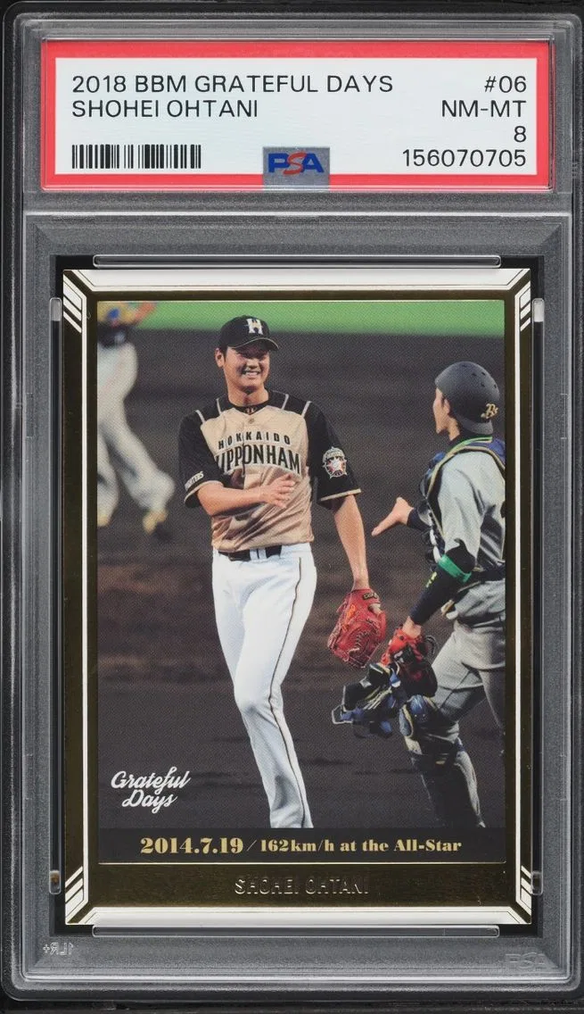 2018 #06 Shohei Ohtani PSA 8 BBM Grateful Days ROOKIE
