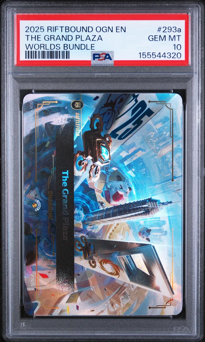 2025 #293a The Grand Plaza PSA 10 Riftbound: League of Legends Ogn-Origins