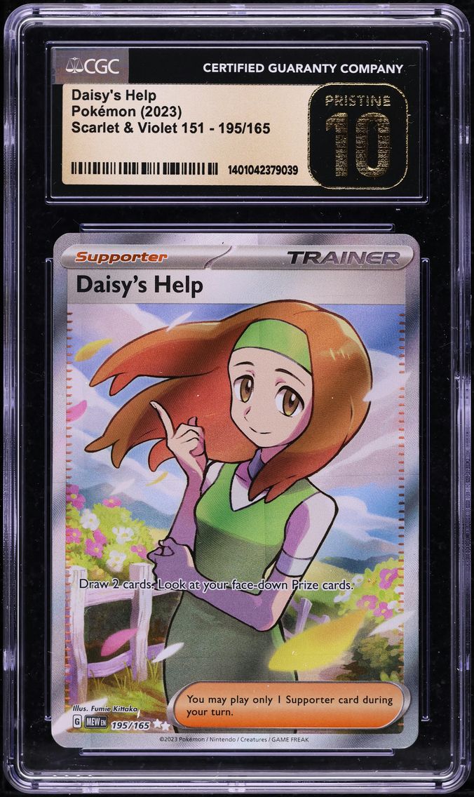 2023 #195 SCARLET & VIOLET 151 FULL ART DAISY'S HELP CGC 10 POKEMON