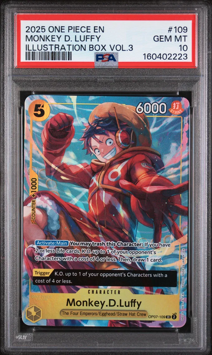2025 #109 Monkey D. Luffy PSA 10 One Piece Promos