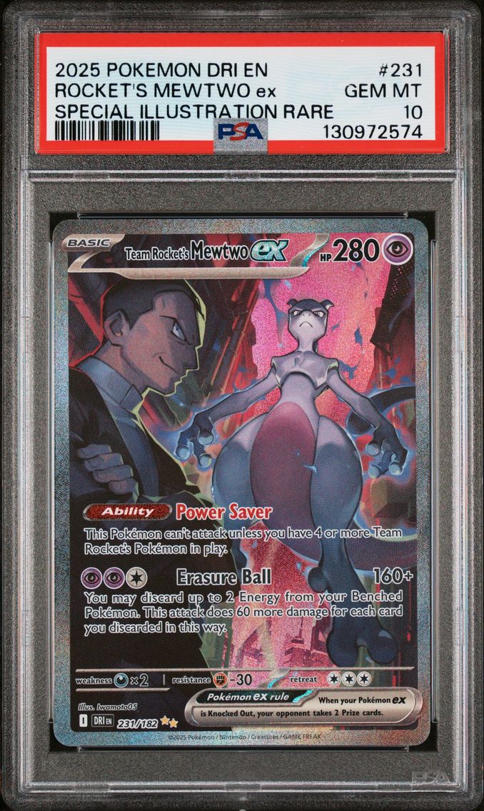 2025 #231 Team Rocket's Mewtwo E