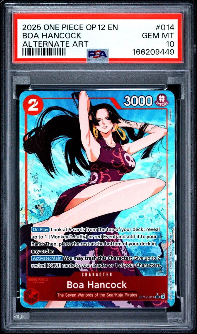 2025 #014 Boa Hancock PSA 10 One Piece OP12-Legacy of the Master