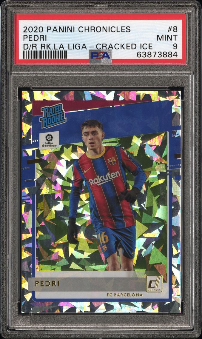 2020 #8 Pedri PSA 9 Panini Chron
