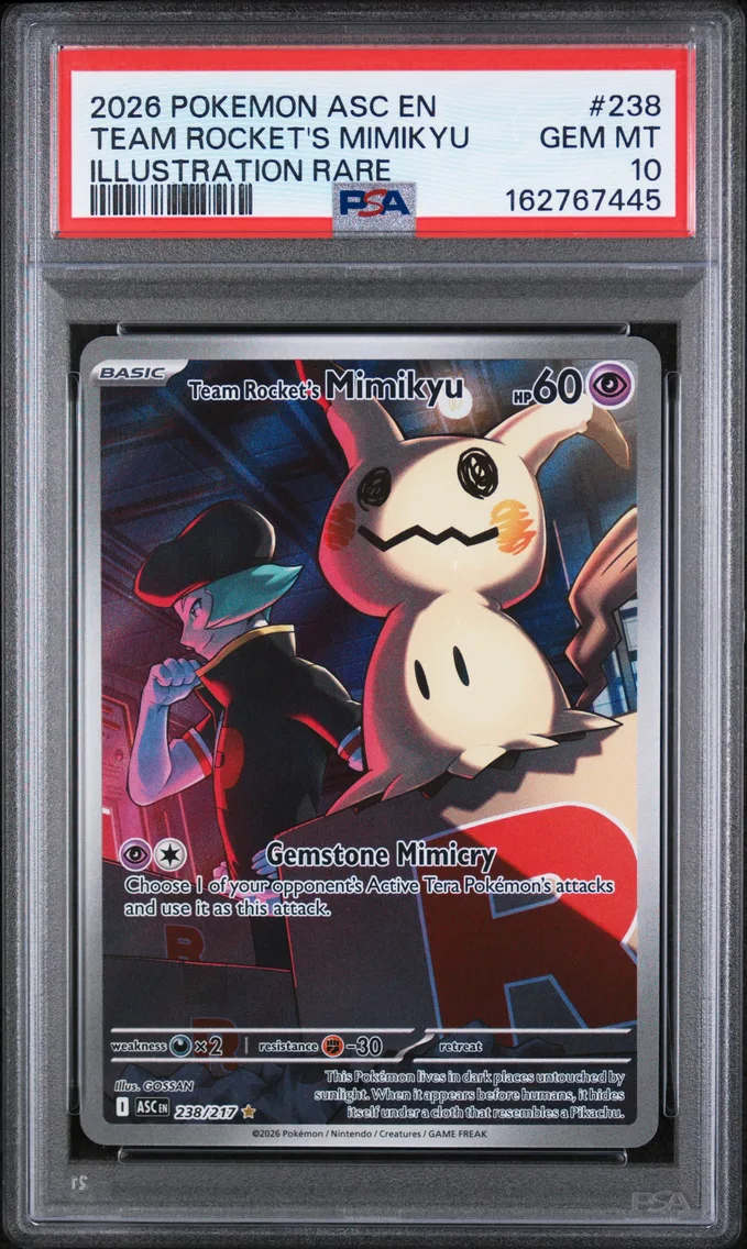 2026 #238 Team Rocket's Mimikyu PSA 10 Asc EN-Ascended Heroes