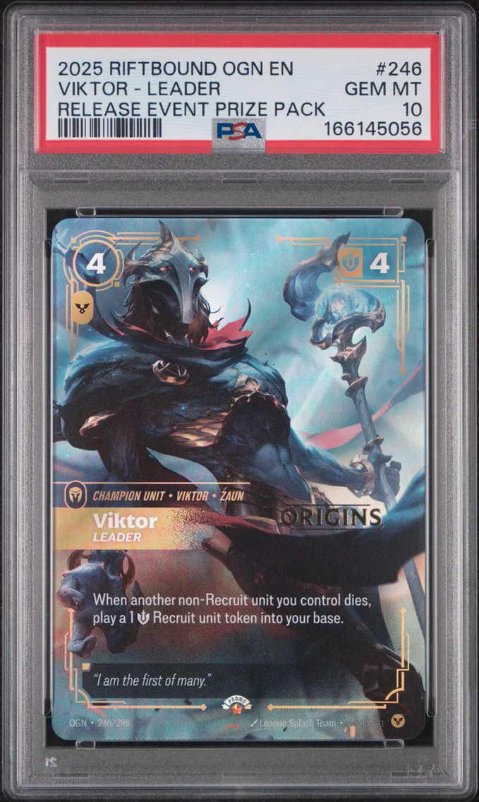 2025 #246 Viktor - Leader PSA 10 Riftbound: League of Legends Ogn-Origins