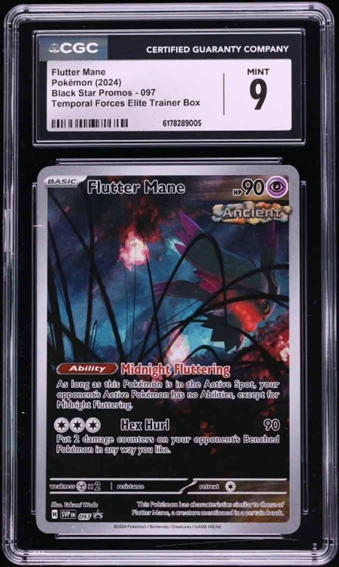 2024 Pokemon Scarlet & Violet Promo Temporal Forces ETB Full Art Flutter Mane #97 CGC 9 MINT