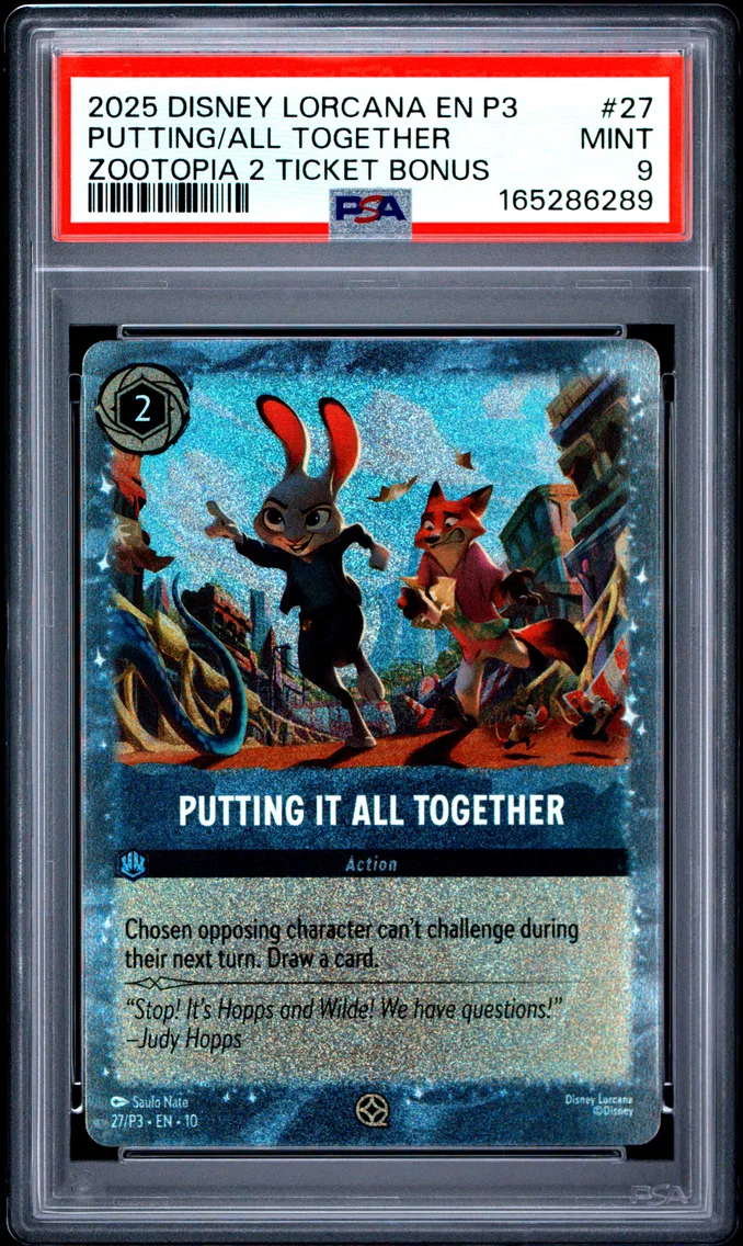 2025 #27 Putting It All Together PSA 9 Disney Lorcana EN P3-Promo