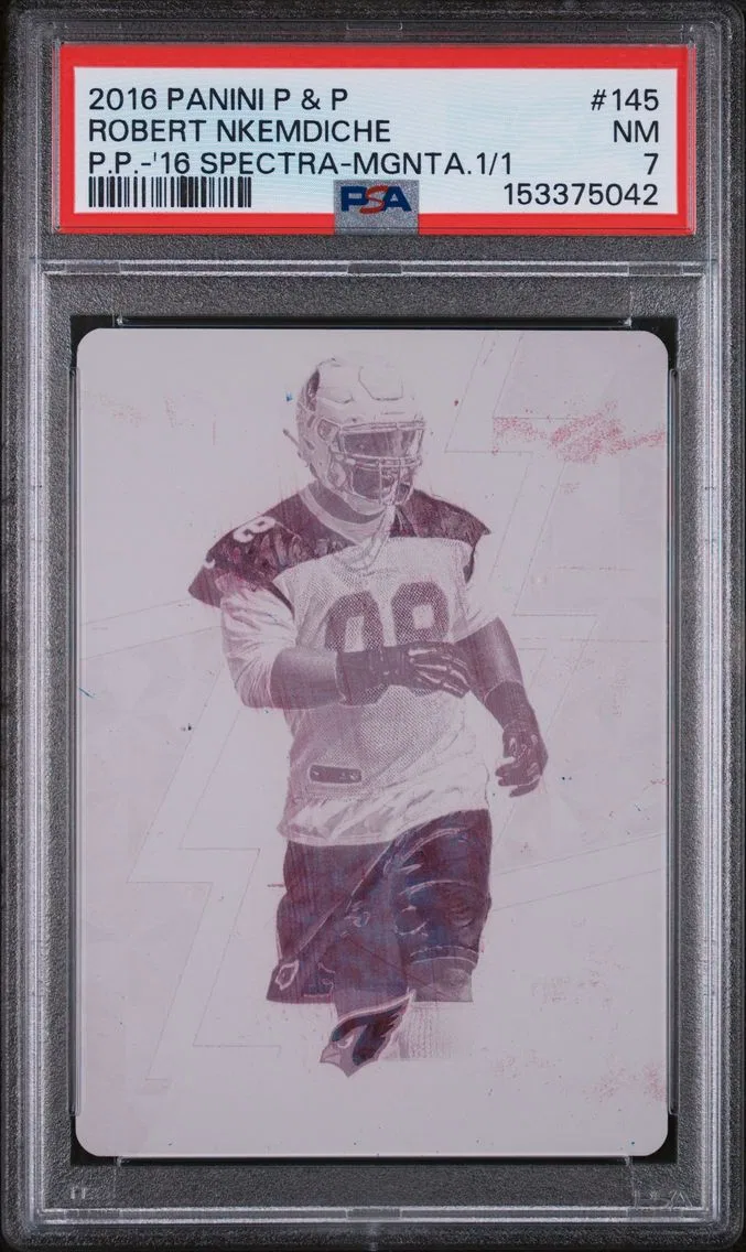 2016 #145 Robert Nkemdiche PSA 7 Panini Plates & Patches Printing Plates