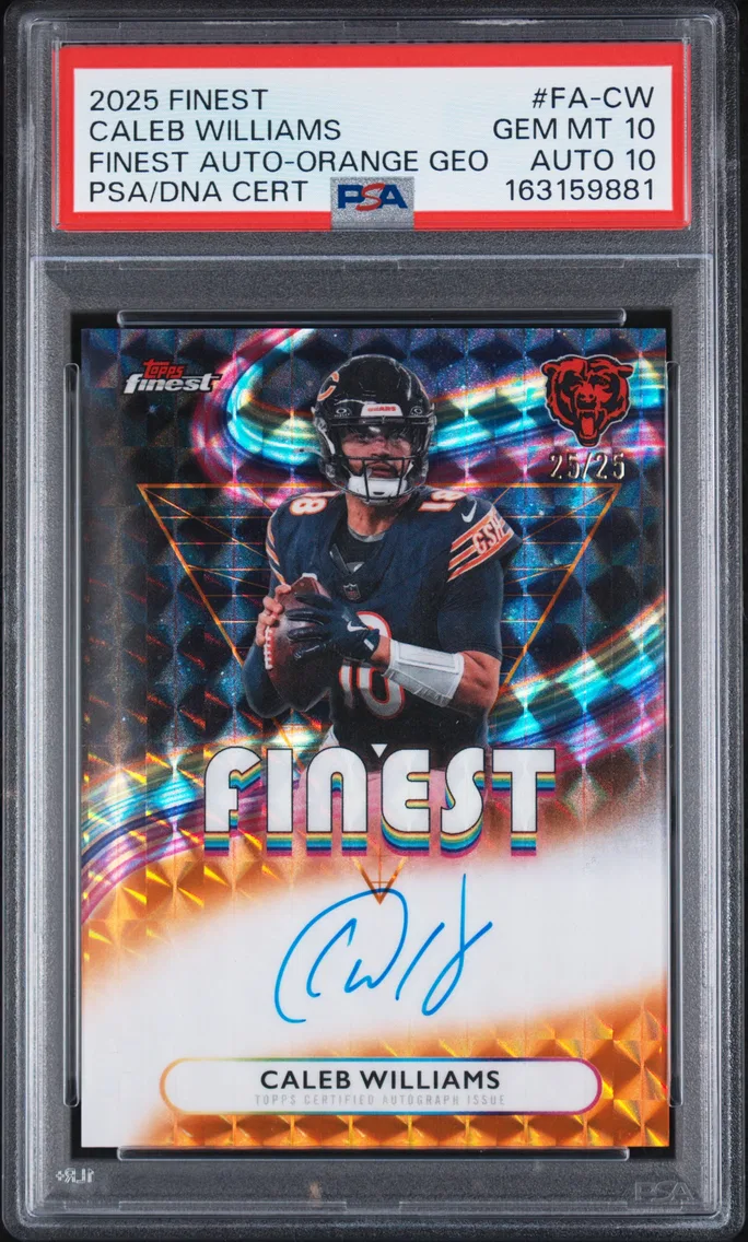 2025 #FA-CW Caleb Williams PSA 10 Topps Finest Finest Autographs