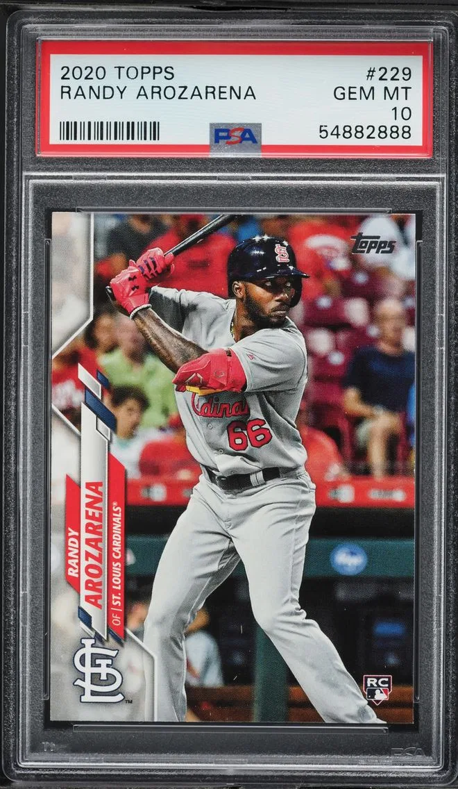 2020 #229 Randy Arozarena PSA 10 Topps Baseball