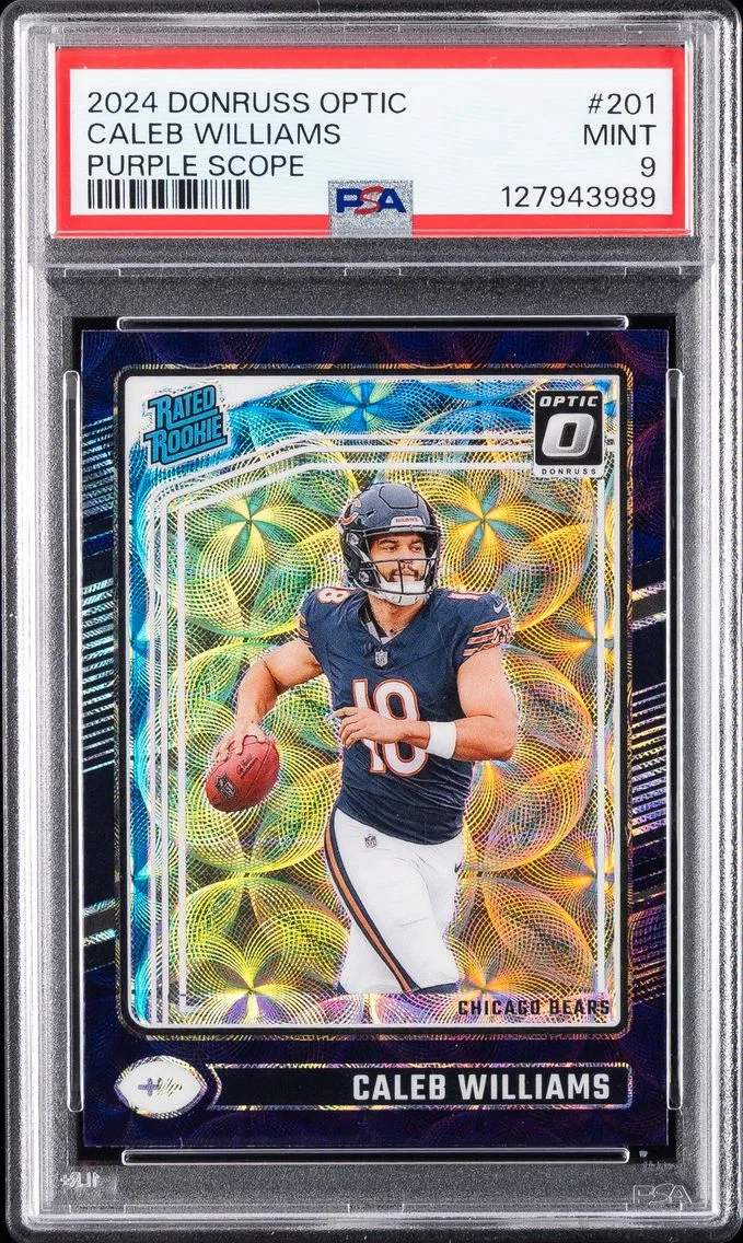 2024 #201 Caleb Williams PSA 9 Donruss Optic Football