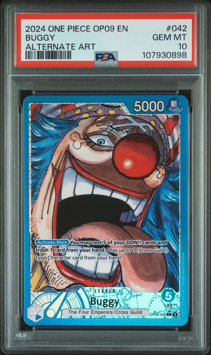 2024 #042 Buggy PSA 10 One Piece OP09-Emperors in the New World