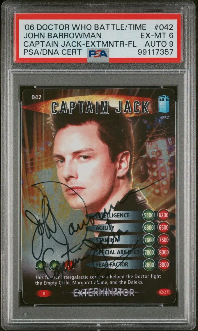2006 #042 CAPTAIN JACK PSA 6 DOCTOR WHO: BATTLES IN TIME EXTERMINATOR | FOIL