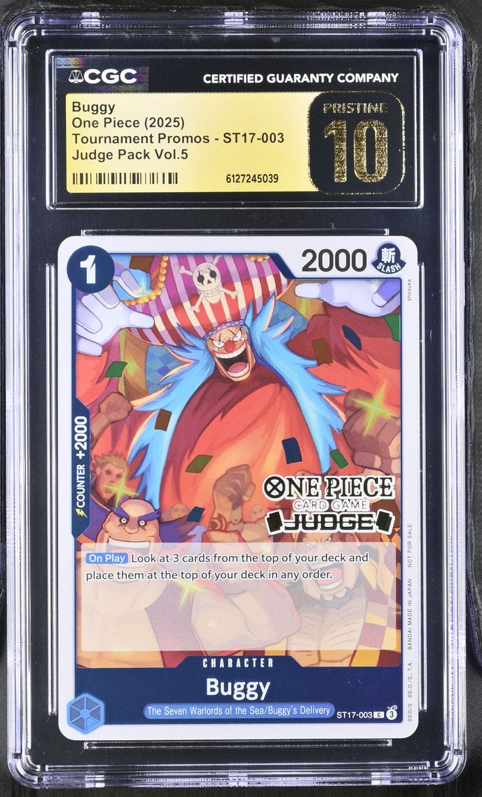 2025 #ST17-003 Buggy CGC 10 Pristine Tournament Promos - English