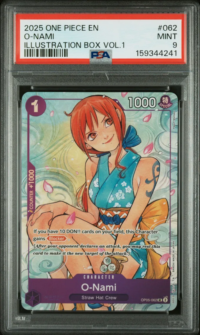 2025 #062 O-Nami PSA 9 One Piece Promos
