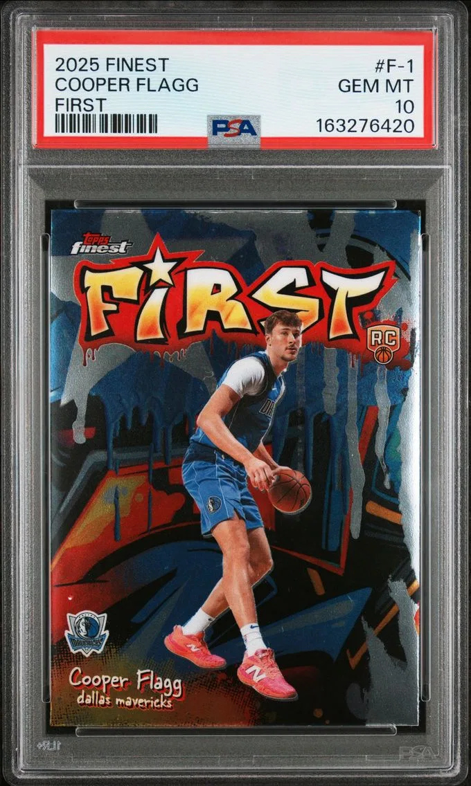 2025 #F-1 Cooper Flagg PSA 10 Topps Finest First