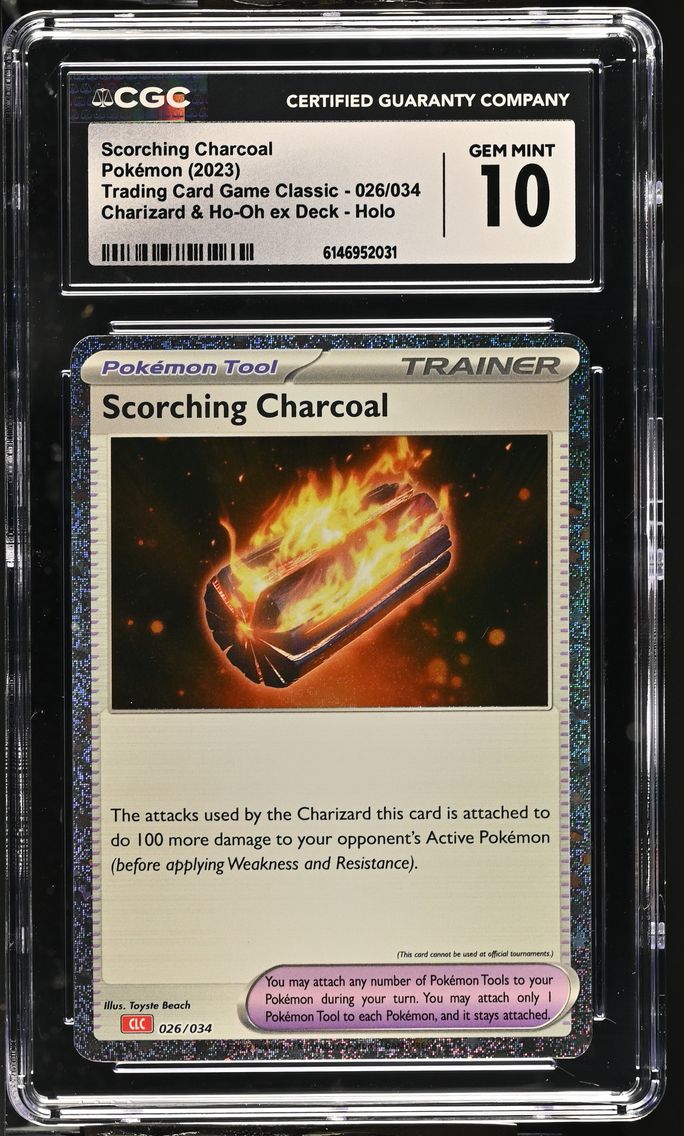 2023 #026 Scorching Charcoal CGC 10 Trading Card Game Classic - CLV, CLC, CLB - English