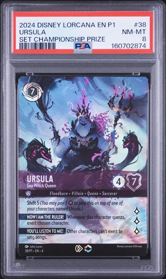 2024 #38 Ursula - Sea Witch Queen PSA 8 Disney Lorcana EN P1-Promo